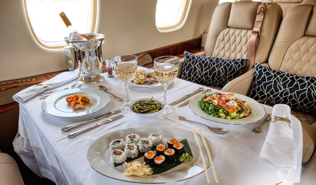 Private Jet Catering: Raising the Bar